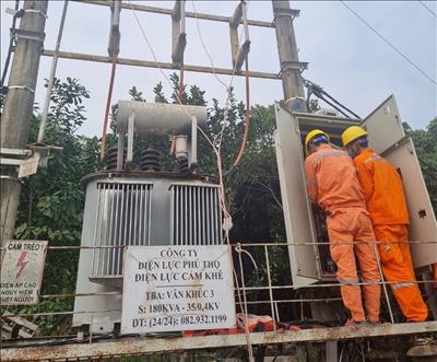 Điện lực Cẩm Khê (PC Phú Thọ): Đảm bảo cung ứng điện trong dịp Tết Nguyên đán 2023