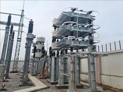 PC Bắc Giang hoàn thành đóng điện công trình “Lắp đặt tụ bù thanh cái trung áp TBA 110kV Tân Yên”