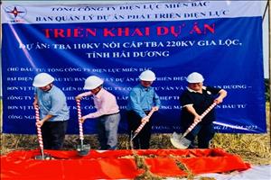 Triển khai thi công dự án TBA 110kV nối cấp TBA 220kV Gia Lộc, tỉnh Hải Dương