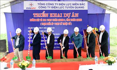 Khởi công xây dựng đường dây, trạm biến áp 110kV Tuyên Quang 2