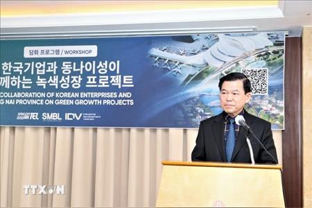 Doanh nghiệp Hàn Quốc và tỉnh Đồng Nai cùng xây dựng dự án tăng trưởng xanh