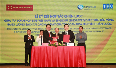 Tập đoàn Hoa Sen và Sp Group hợp tác phát triển bền vững năng lượng sạch