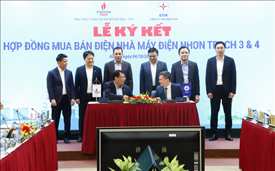 Many important cooperation agreements signed between Vietnam Electricity and Vietnam Oil and Gas Group