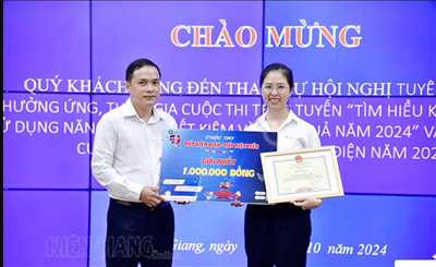 PC Kiên Giang trao giải cuộc thi tuyên truyền tiết kiệm điện năm 2024