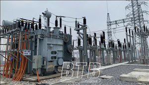 Đóng điện thành công trạm biến áp 110kV Quỳnh Côi (Thái Bình)