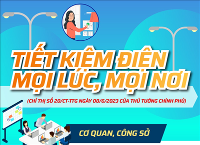 [Infographic] Tiết kiệm điện mọi lúc mọi nơi