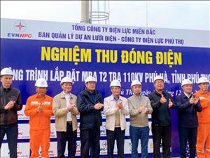 Đóng điện thành công dự án Lắp đặt máy biến áp T2 TBA 110kV Phú Hà, tỉnh Phú Thọ