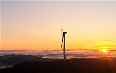 First turbine installed at 277-MW wind project in Sweden