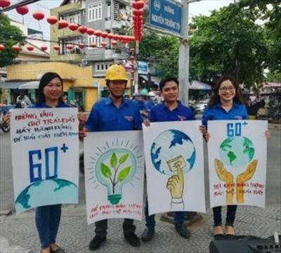 Điện lực Hội An (Quảng Nam): Tuyên truyền hưởng ứng chiến dịch “Giờ Trái đất” năm 2021
