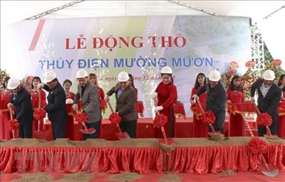 Ground broken for Muong Muon hydropower plant in Dien Bien