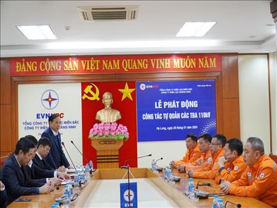 PC Quảng Ninh tổ chức Lễ phát động công tác tự quản trạm biến áp 110 kV