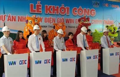 Chinh Thang wind power mill construction kicks off in Ninh Thuan