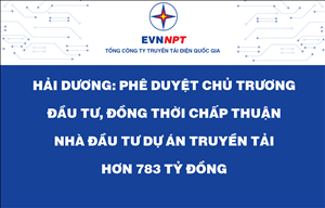 Hải Dương: Phê duyệt chủ trương đầu tư, đồng thời chấp thuận nhà đầu tư dự án truyền tải hơn 783 tỷ đồng