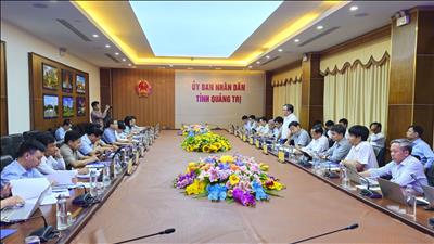 Đoàn công tác EVN làm việc với UBND tỉnh Quảng Trị về tình hình cung cấp điện, thực hiện tiết kiệm điện và công tác phát triển điện lực