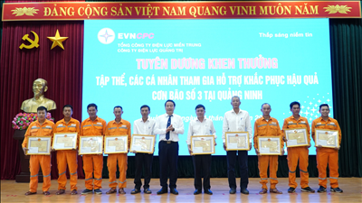 Gặp mặt, tuyên dương các cá nhân tham gia hỗ trợ khắc phục hậu quả cơn bão số 3 (Yagi) tại Quảng Ninh