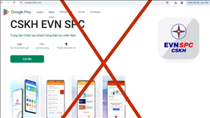 Xuất hiện trang web giả mạo Trung tâm Chăm sóc khách hàng Tổng Công ty Điện lực miền Nam