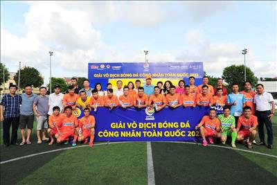 Công đoàn Điện lực Việt Nam đoạt giải Ba tại giải Bóng đá công nhân toàn quốc, vòng loại khu vực 3