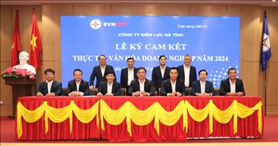 Cán bộ, nhân viên, người lao động PC Hà Tĩnh giữ “lời hứa” thực thi tốt văn hóa doanh nghiệp