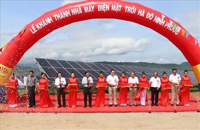 One more solar power plant inaugurated in Ninh Thuan