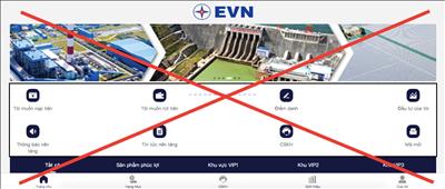 Thông tin báo chí Tiếp tục xuất hiện trang web giả mạo thương hiệu EVN