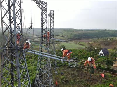 Truyền tải điện Đắk Nông xử lý độ cao pha – đất đảm bảo an toàn vận hành đường dây 500kV Pleiku – Đắk Nông