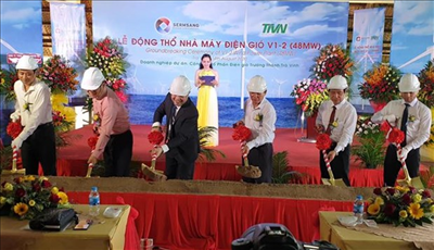 Construction of Việt Nam-Thailand wind power plant underway